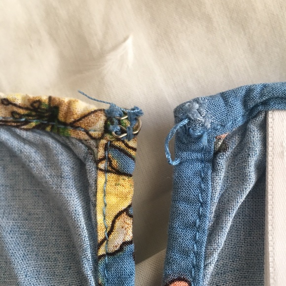 Blue Floral Romper - Picture 3 of 4